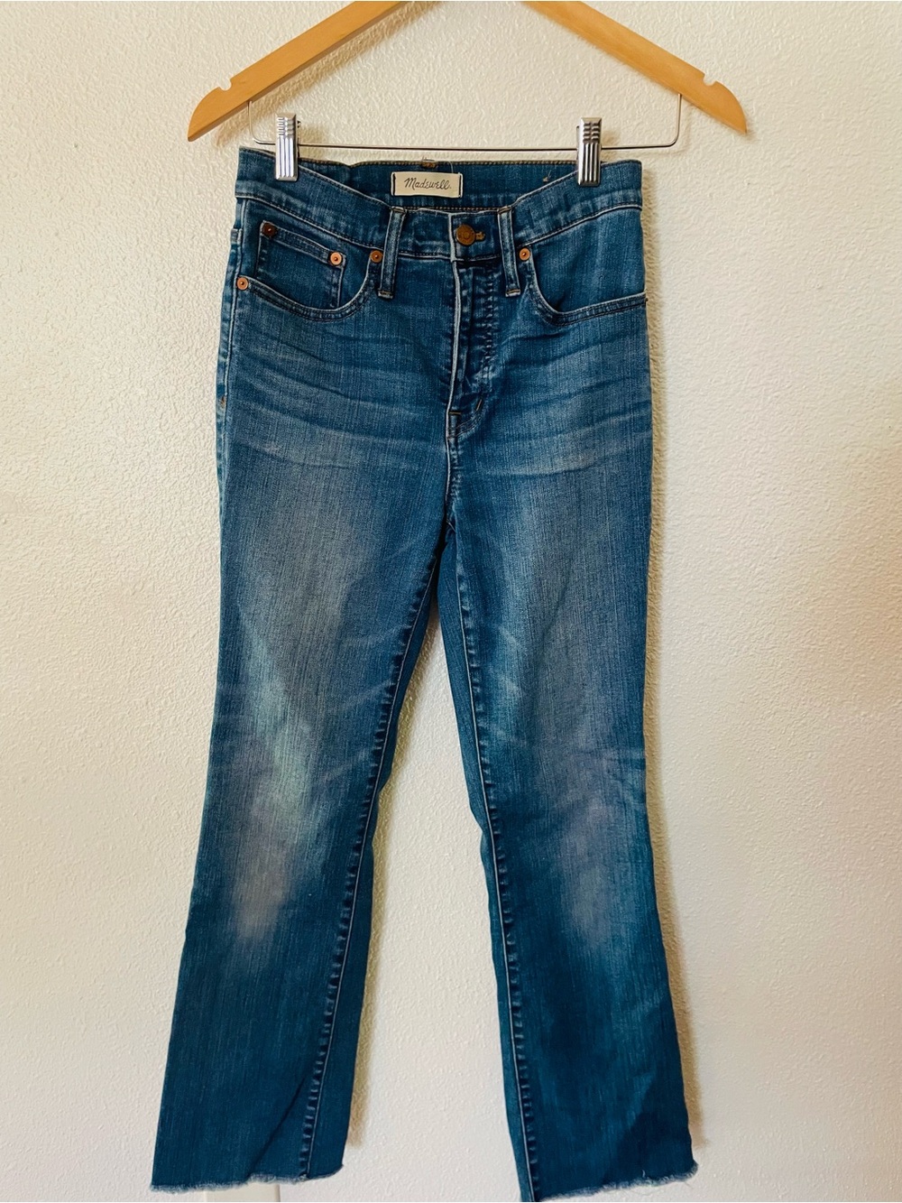 Madewell Cali Demi Bootcut Jeans Blue Wash Size 26